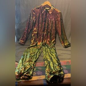 Hot & Delicious Multicolor Sequin Jumpsuit